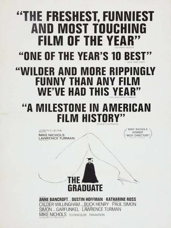 The Graduate Movie Poster - Classic 1967 Film Art Print Movie Poster | Film Wall Art Print