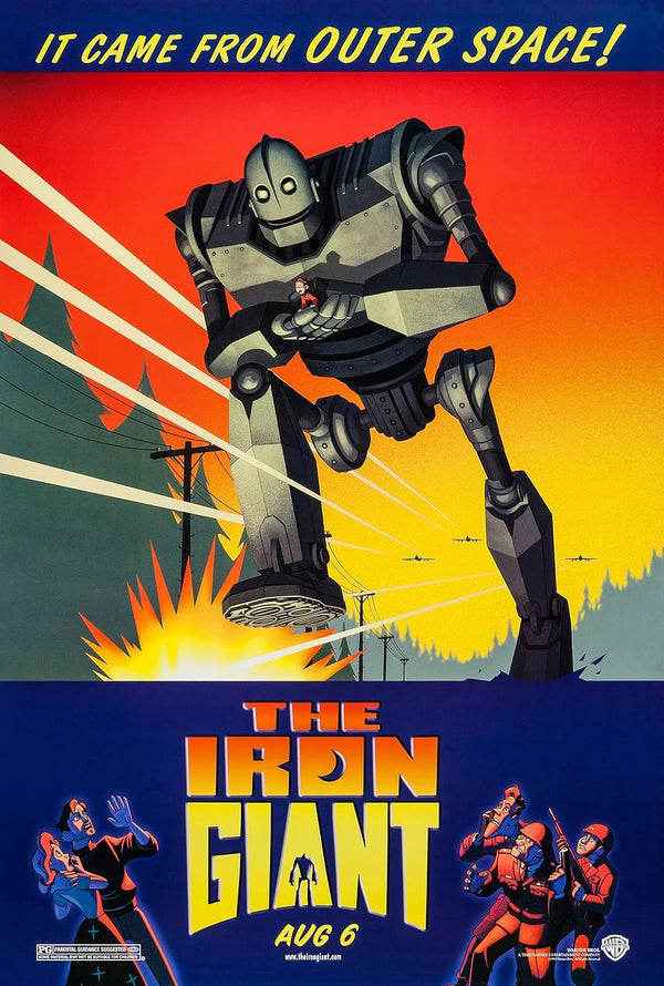 The Iron Giant Movie Poster - Classic Animated Film Art Movie Poster | Film Wall Art Print