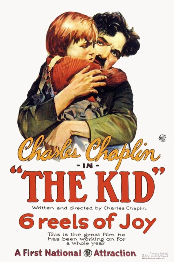 The Kid Movie Poster - Charlie Chaplin Classic Film Art Movie Poster | Film Wall Art Print