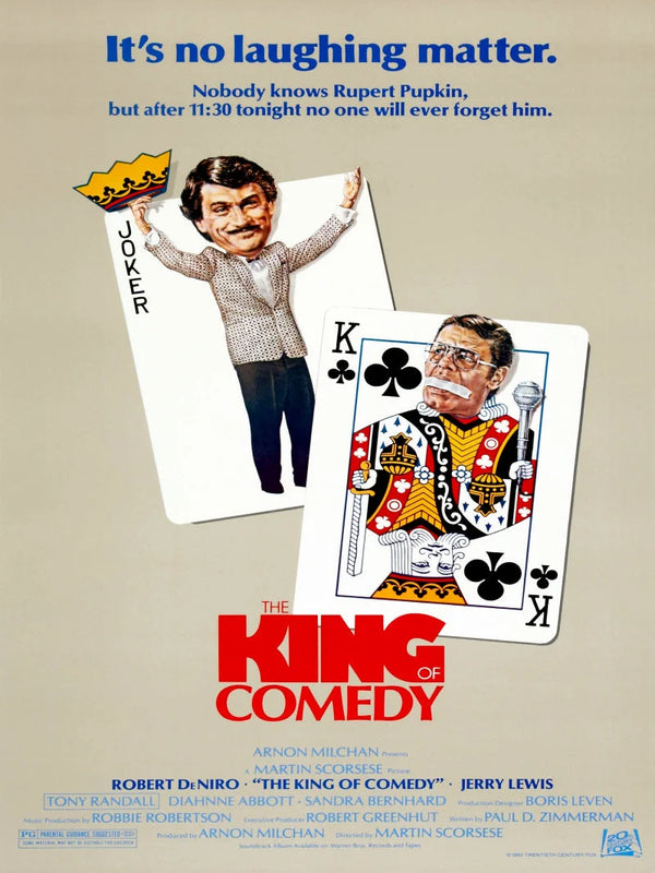 The King of Comedy Movie Poster - Martin Scorsese Classic Movie Poster | Film Wall Art Print