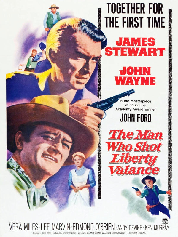 The Man Who Shot Liberty Valance Movie Poster Movie Poster | Film Wall Art Print