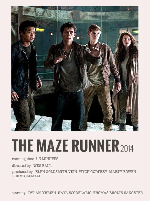 The Maze Runner Minimalist Movie Poster Design Movie Poster | Film Wall Art Print