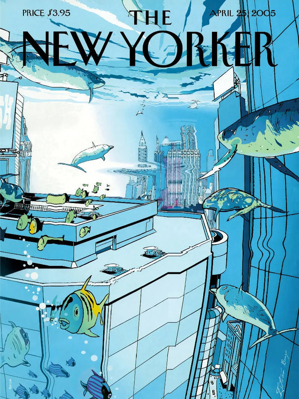 The New Yorker 25th April 2005 Poster – Vintage Collectible Art Print