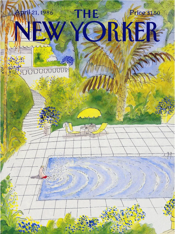 The New Yorker April 21 1986 Vintage Poster
