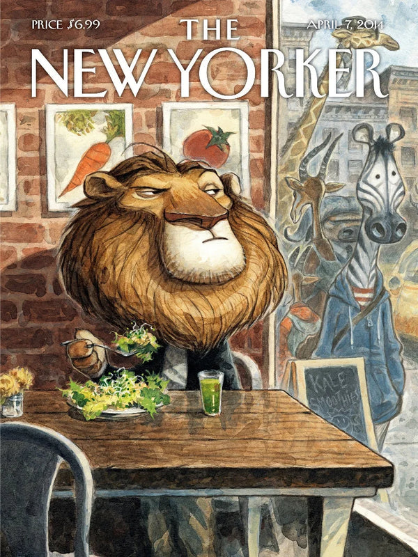 The New Yorker April 7, 2014 – Iconic Cover Art & Features