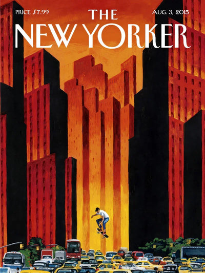 The New Yorker August 3, 2015 – Timeless Cover Art & Stories