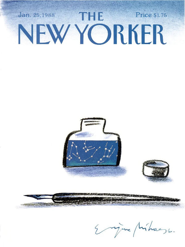 Vintage The New Yorker Jan 25 1988 Poster