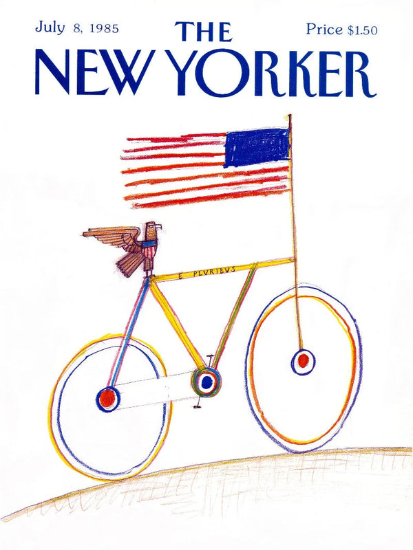 The New Yorker July 8, 1985 Vintage Poster – Iconic 80s Design