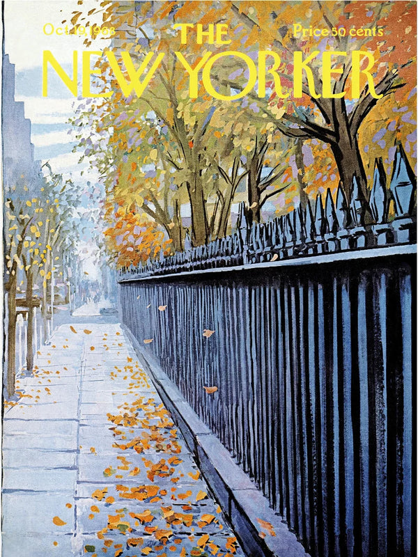 Vintage 1968 Poster The New Yorker Oct 19 - Retro Art Print
