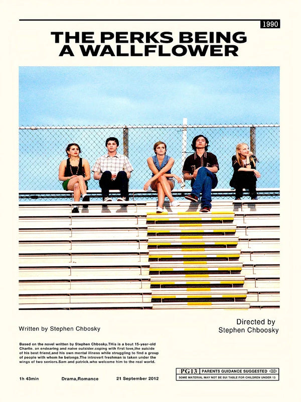 The Perks of Being a Wallflower Minimalist Movie Poster Art Movie Poster | Film Wall Art Print