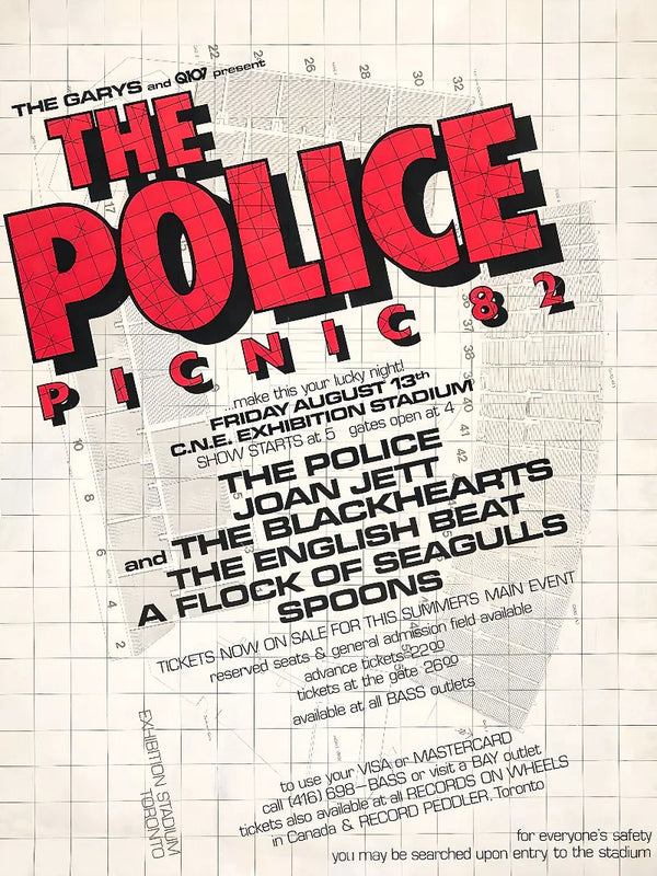 The Police Picnic 82 Movie Poster - Vintage Film Art Movie Poster | Film Wall Art Print