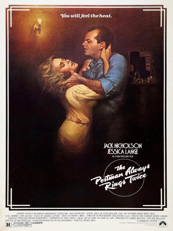The Postman Always Rings Twice Movie Poster - Classic Film Noir Art Movie Poster | Film Wall Art Print