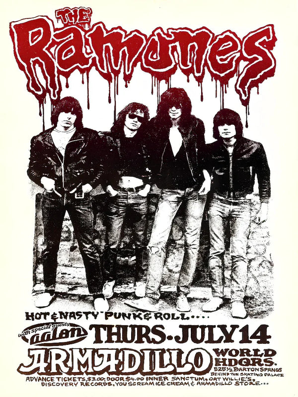 The Ramones at Armadillo - Music Video Poster Movie Poster | Film Wall Art Print