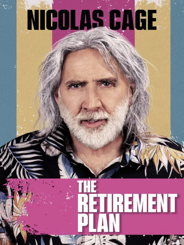 The Retirement Plan Movie Poster - Nicolas Cage Action Comedy Movie Poster | Film Wall Art Print