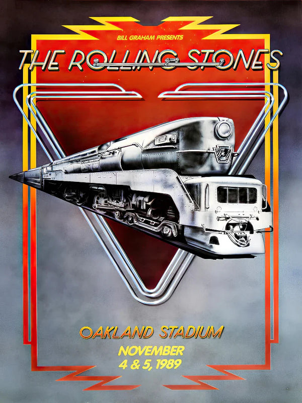 The Rolling Stones at Oakland Stadium 1989 - Official Movie Poster Movie Poster | Film Wall Art Print
