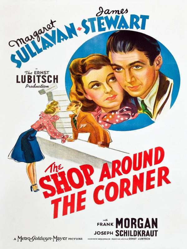 The Shop Around The Corner Movie Poster | Classic Romantic Comedy Movie Poster | Film Wall Art Print