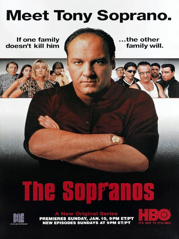 The Sopranos TV Series Poster - Iconic HBO Crime Drama Movie Poster | Film Wall Art Print