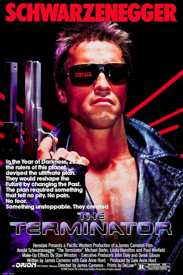 The Terminator Movie Poster - Iconic Sci-Fi Action Film Art Movie Poster | Film Wall Art Print
