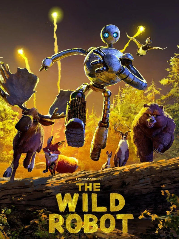 The Wild Robot Movie Poster - DreamWorks Animation Film Movie Poster | Film Wall Art Print