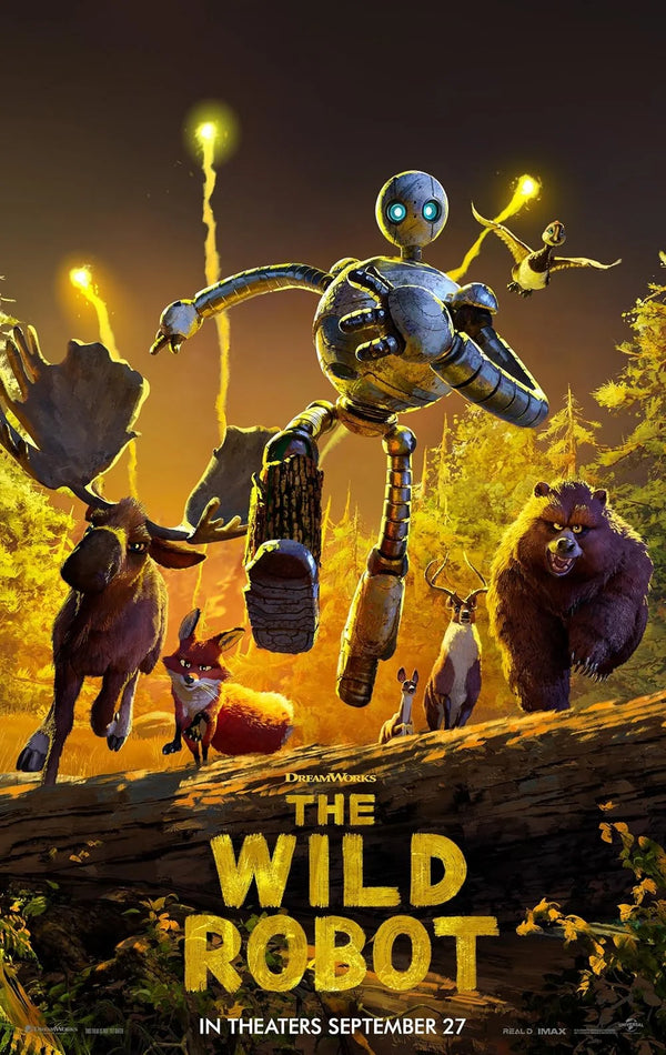 The Wild Robot Movie Poster | Official Artwork & Design Movie Poster | Film Wall Art Print