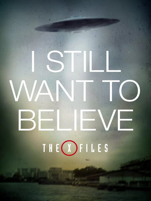 The X-Files TV Series Poster - Iconic Sci-Fi Mystery Show Movie Poster | Film Wall Art Print