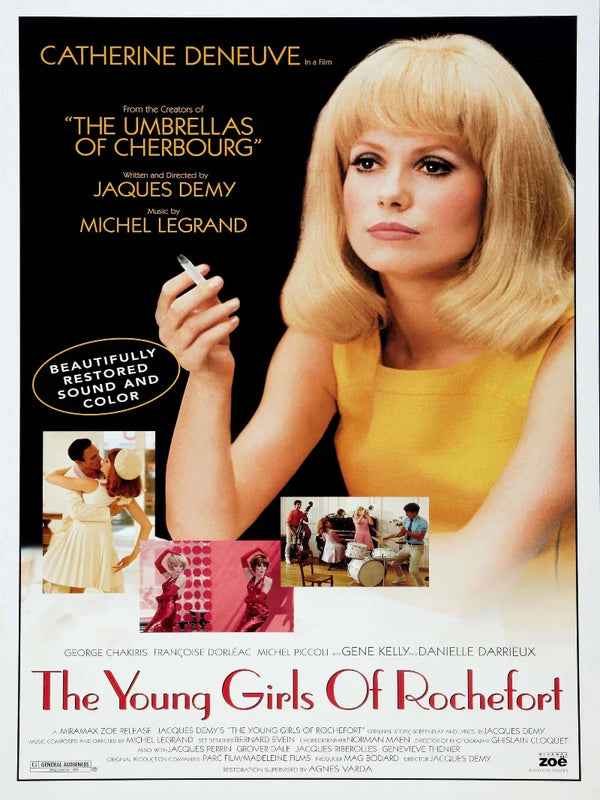 The Young Girls of Rochefort Movie Poster - Jacques Demy Classic Movie Poster | Film Wall Art Print