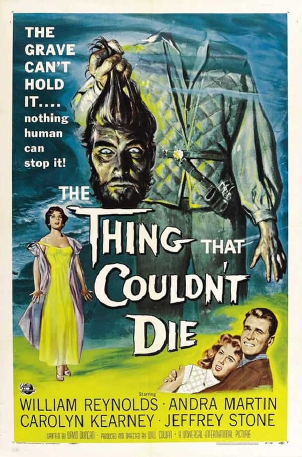 Classic Horror Poster for 'Thing That Couldn't Die' (1958) Movie Poster | Film Wall Art Print