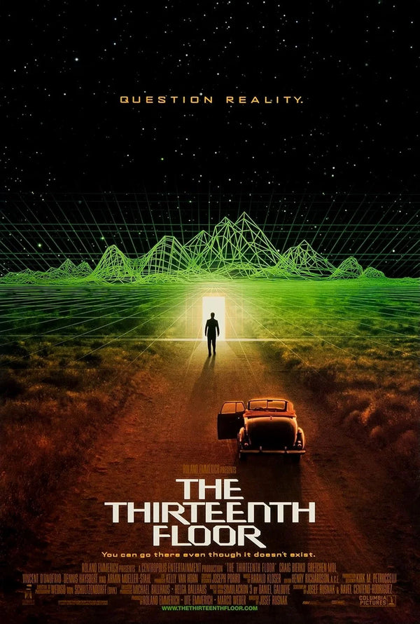 Thirteenth Floor (1999) – Mystery, Sci-Fi Thriller Movie Poster Movie Poster | Film Wall Art Print