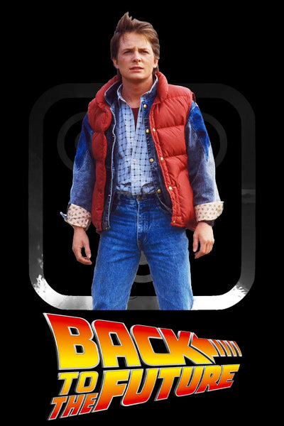 Time-Traveling DeLorean Poster: Back to the Future (1985) - Premium Movie Poster