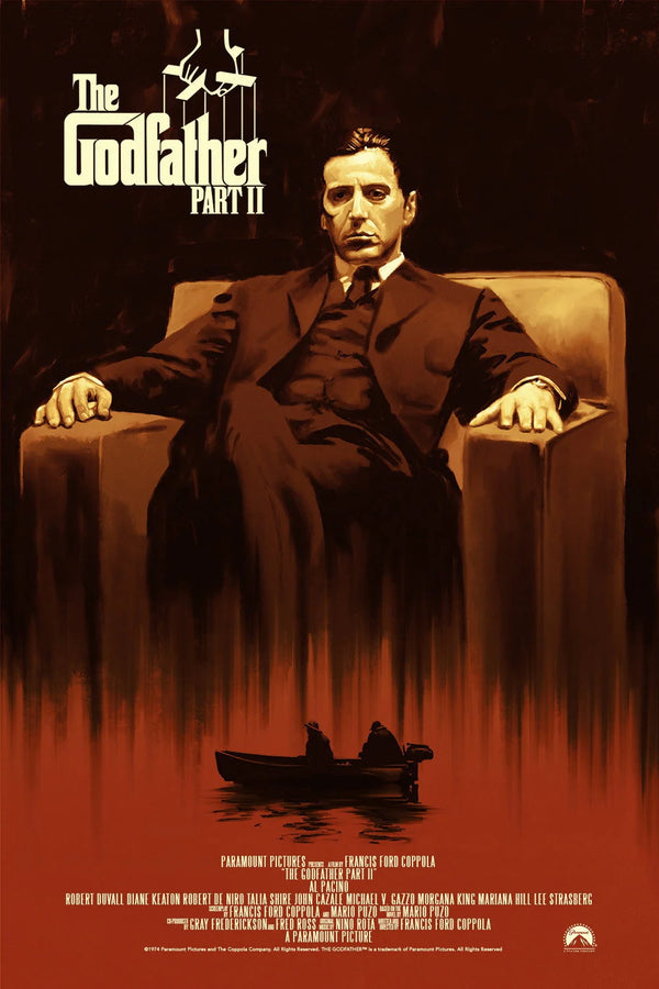 Timeless Crime Epic: The Godfather Part II (1974) Wall Art - Premium Movie Poster
