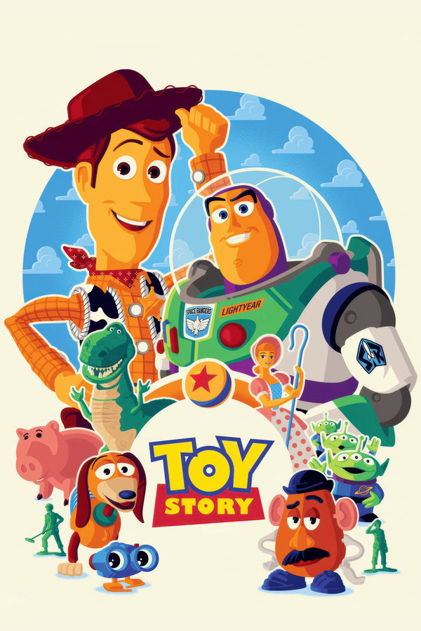 Toy Story(1995) - Cinema Art Print - Premium Movie Poster