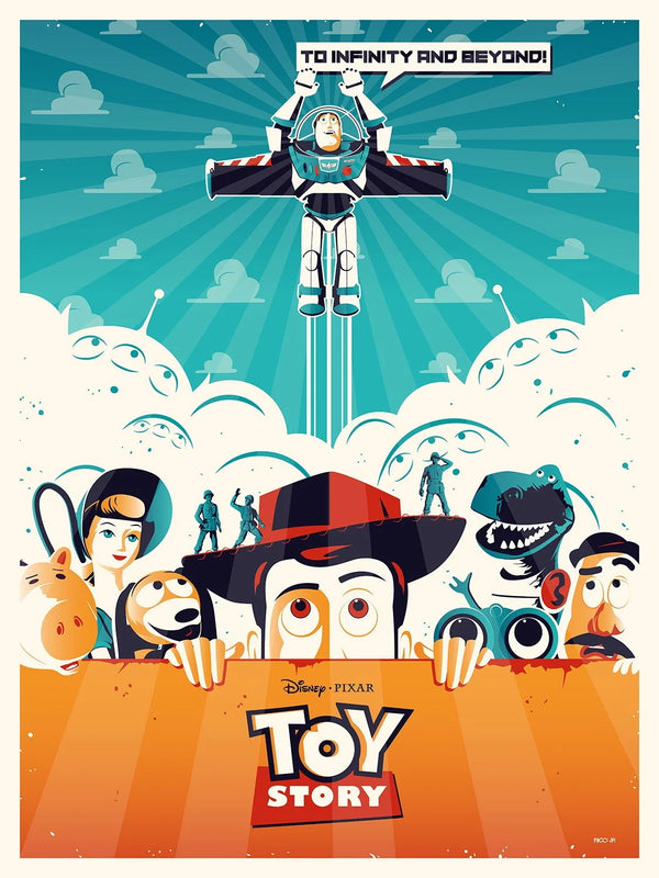 Toy Story (1995) Classic Movie Poster Print - Premium Movie Poster