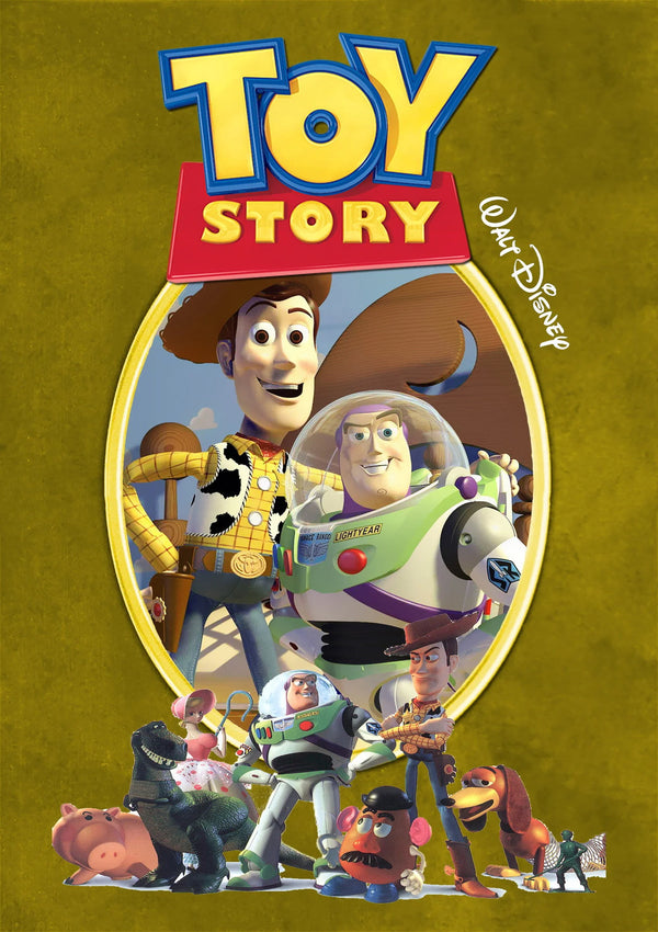 Toy Story (1995) Iconic Wall Art Print - Premium Movie Poster