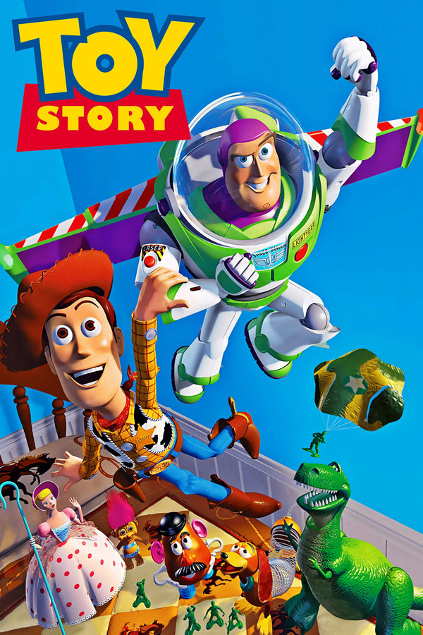 Toy Story 1995 Poster: Buzz & Woody Adventure Art - Premium Movie Poster