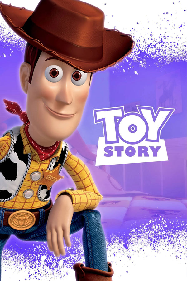 Toy Story 1995 Poster: Buzz & Woody Art - Premium Movie Poster