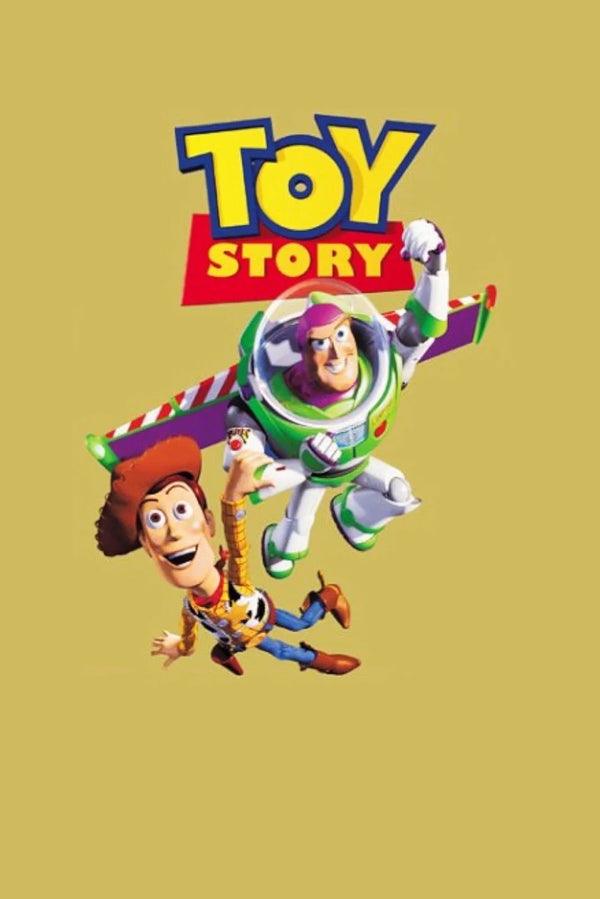 Toy Story 1995 Poster: Buzz & Woody Iconic Art - Premium Movie Poster