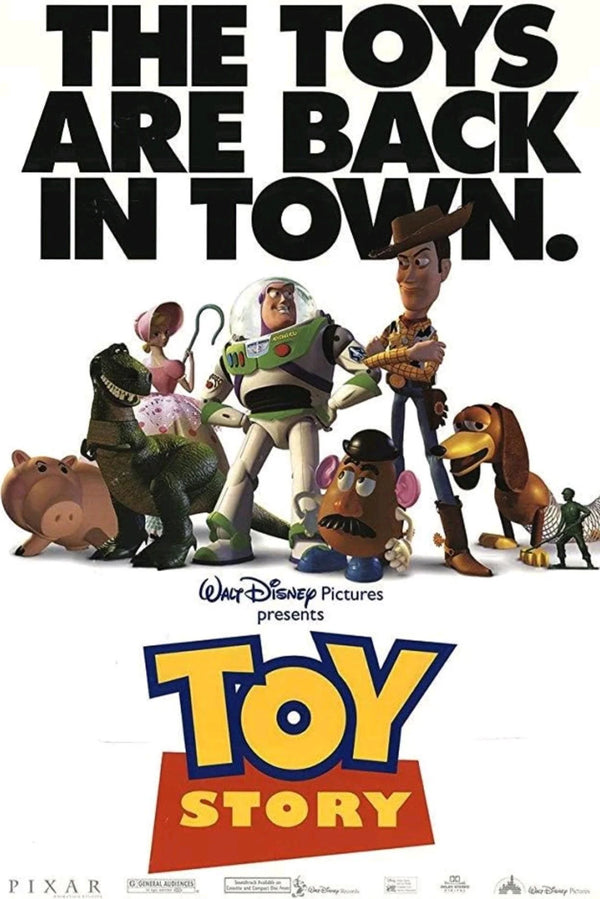 Toy Story (1995) Retro Poster: Nostalgic Animation Art - Premium Movie Poster