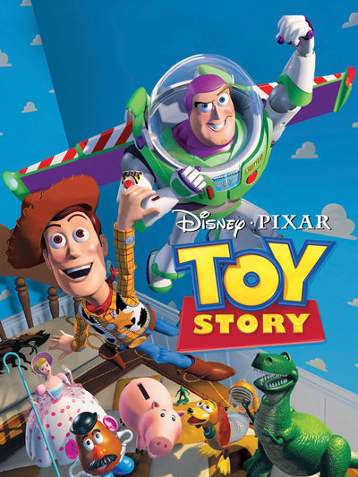 Toy Story 1995 Retro Poster: Woody & Buzz - Premium Movie Poster