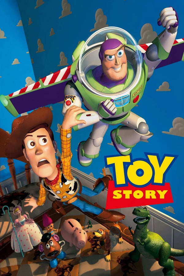 Toy Story(1995) - Vintage Style Poster - Premium Movie Poster