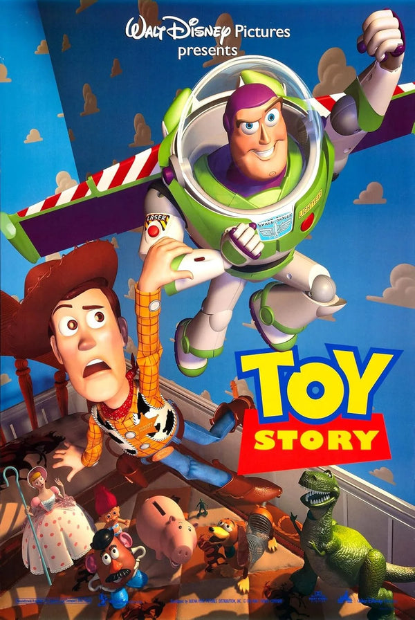 Toy Story Movie Poster - Pixar's Classic Animated Film Movie Poster | Film Wall Art Print