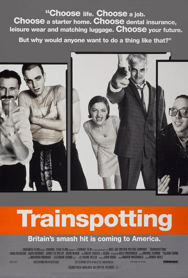 Trainspotting Movie Poster - Iconic 1996 Danny Boyle Film Movie Poster | Film Wall Art Print