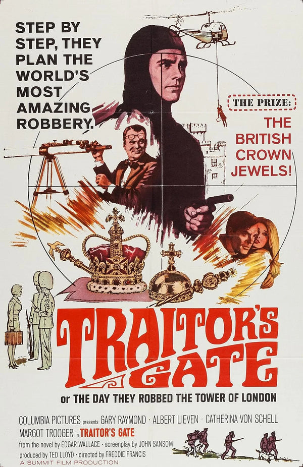 Traitor's Gate (1964) - Crime Thriller Drama Movie Poster Movie Poster | Film Wall Art Print