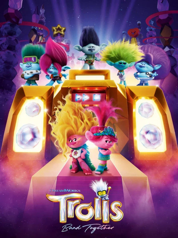 Trolls Band Together Movie Poster | Official Artwork Movie Poster | Film Wall Art Print