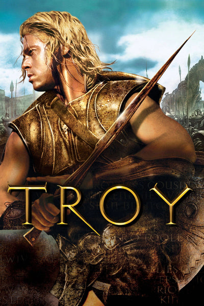 Troy 2004 Epic Battle Scene Art Print - Premium Movie Poster