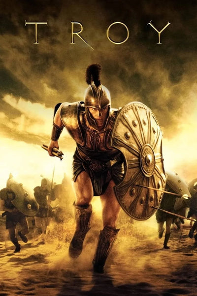 Troy (2004) Epic Battle Scene Poster for Film Fans - Premium Movie Poster