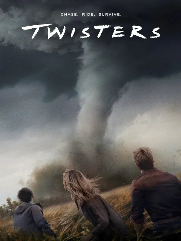 Twisters Movie Poster - Official Storm Chasing Thriller Movie Poster | Film Wall Art Print