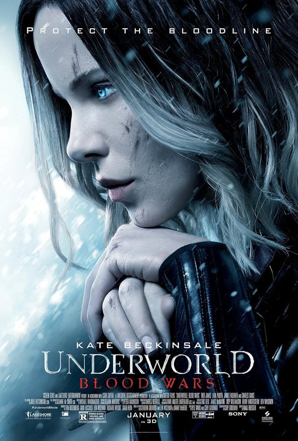 Underworld: Blood Wars (2016) - Action Fantasy Thriller Movie Poster Movie Poster | Film Wall Art Print
