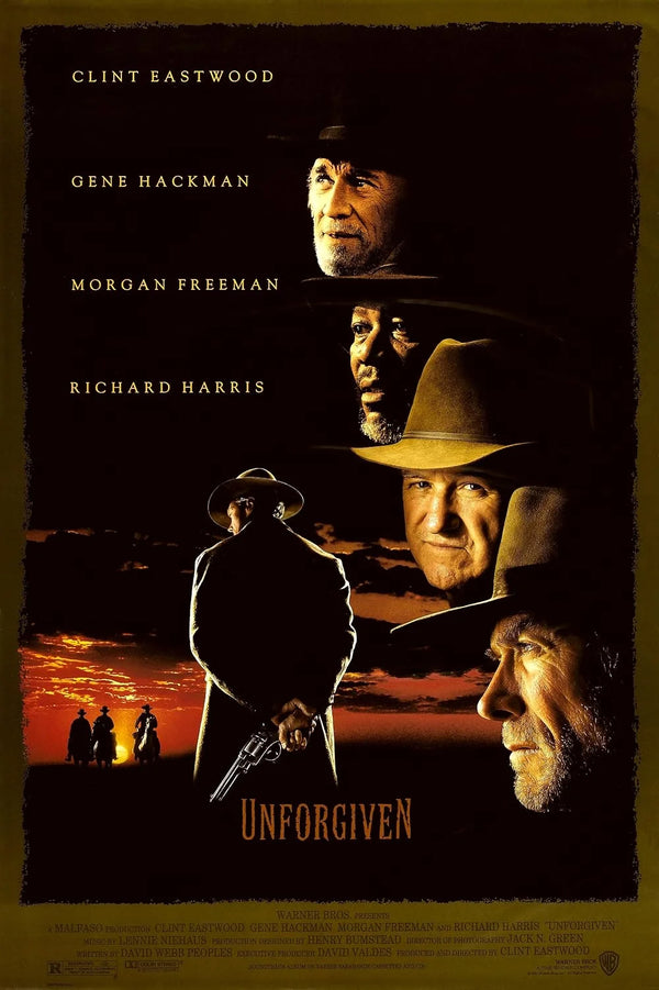 Unforgiven Movie Poster - Clint Eastwood Western Classic Movie Poster | Film Wall Art Print
