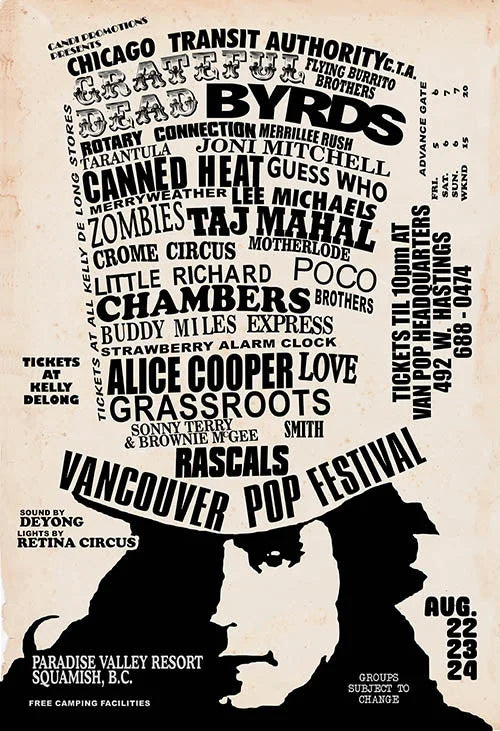 Vancouver Pop Festival (2012) - Musical Movie Poster Movie Poster | Film Wall Art Print