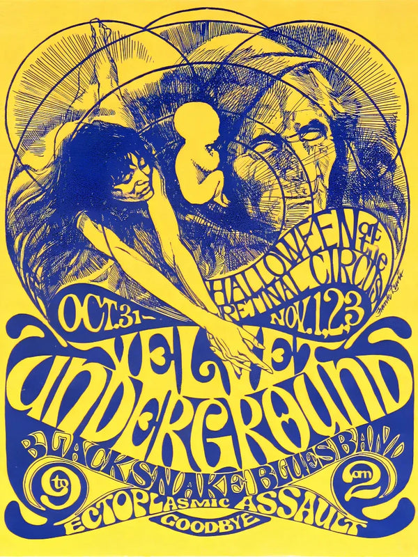 Velvet Underground at Halloween Retinal Circus Movie Poster | Film Wall Art Print